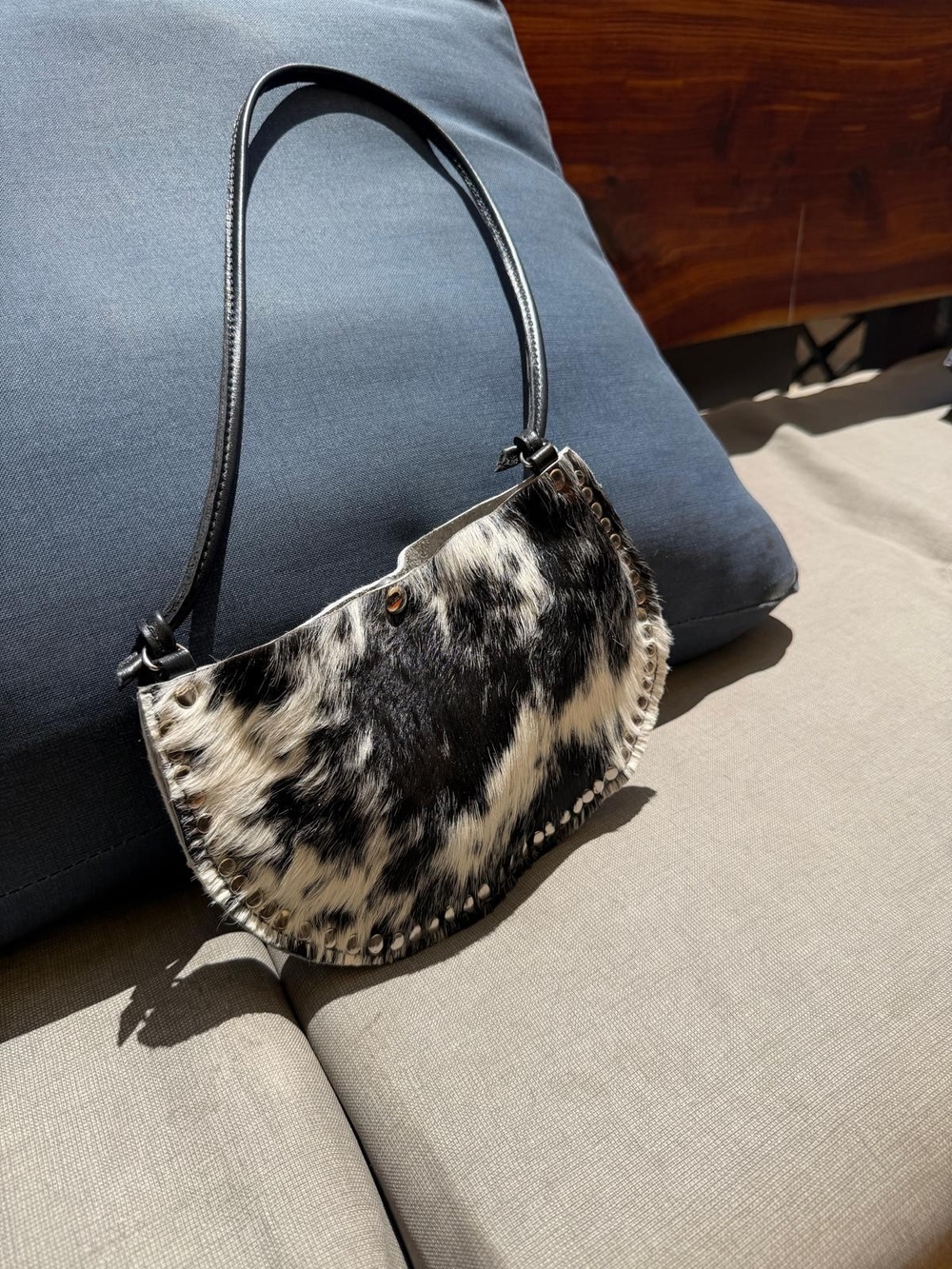 🐄🤎 Handmade Cowhide Shoulder Bag | One-of-a-Kind Western Statement Bag